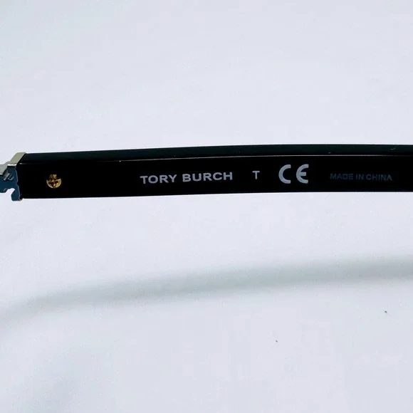 Tory Burch TY7138 Black Geometric Cat Eye Sunglasses Blue Gradient Lenses - Picture 6 of 14